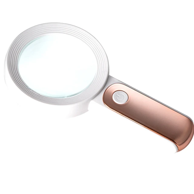 Led Light Magnifier  Magnifying Glass - Magnifying Glass Light 30x  Handheld Led - Aliexpress