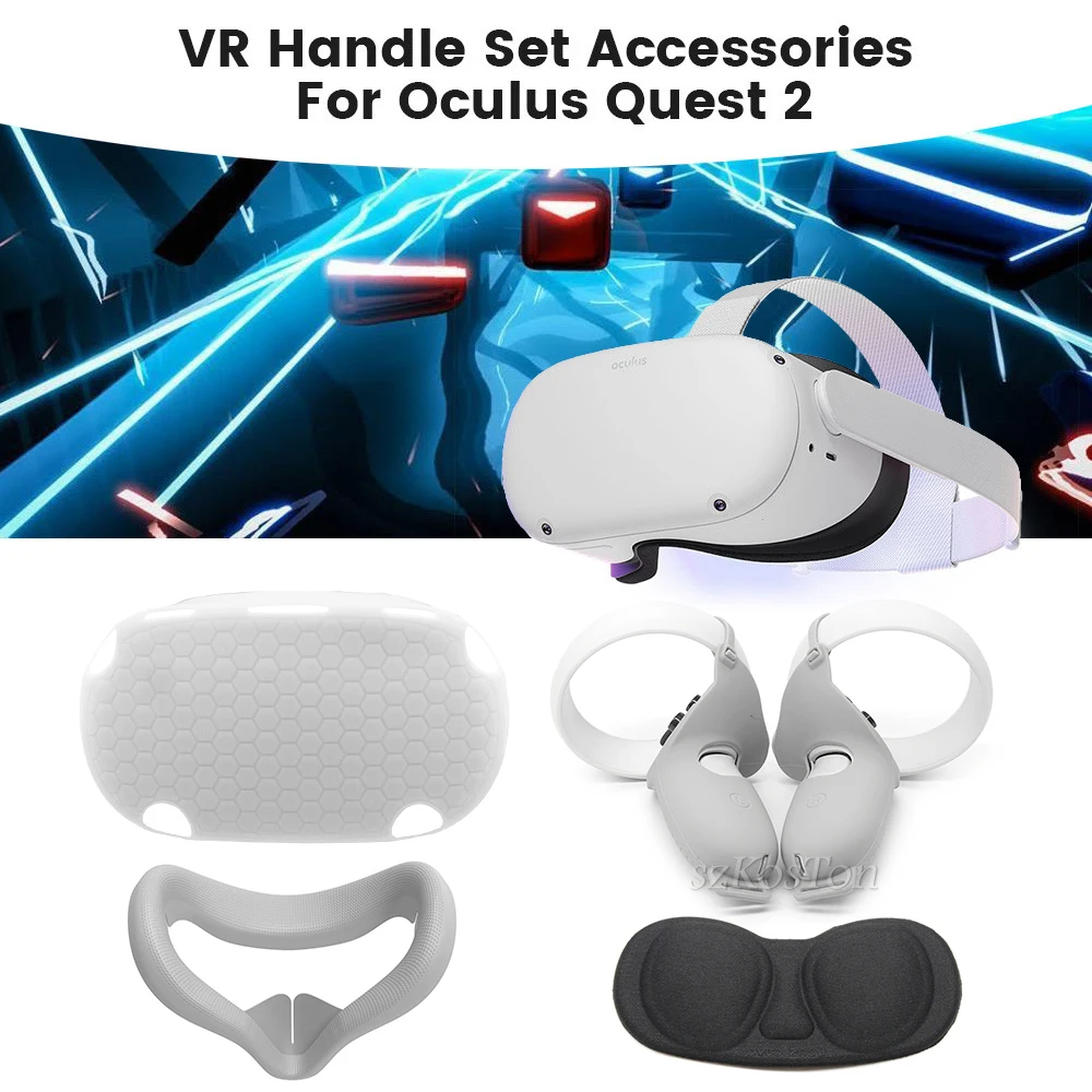 VR Touch Controller Housing Cover Perfectly Fits Oculus Quest 2 VR Controller Scratch Resistant Wear Durable Non-Slip Grip Cover