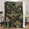 Boho Mushroom Throw Blanket King Size Luxury Blankets & Throws Knitted Plaid Home and Decoration Beach Towel Microfiber Bedding 2