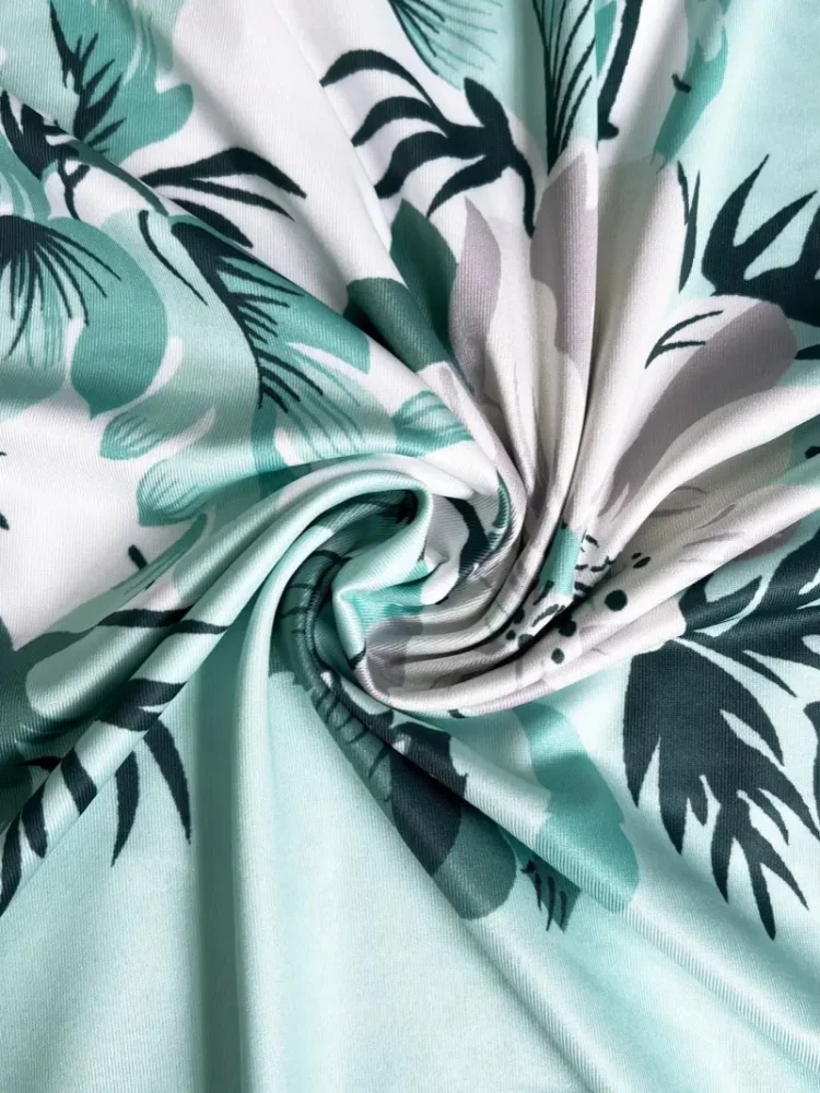 GELITAYIN Autumn Women's Long Skirt Two-piece Set With Floral Print Round Neck Dress Jacket For Women92261 2