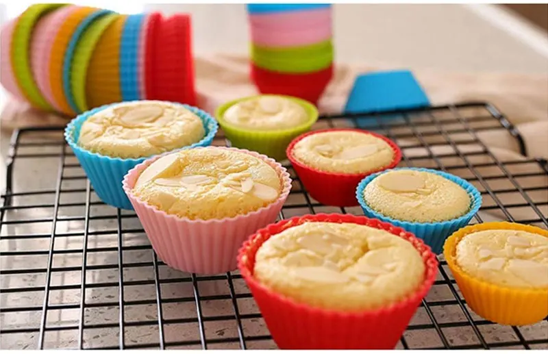 10/20/50Pcs Silicone Cupcake Baking Cups, Reusable Non-Stick Muffin Liners, Heat-Resist... - SKU SCBC1529 - UGI Packaging