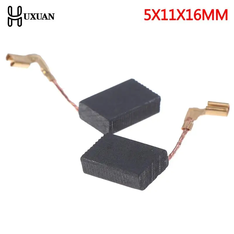 

2 шт. новые 5x11x16 мм электродвигатель Углеродные щетки для Makita 9553