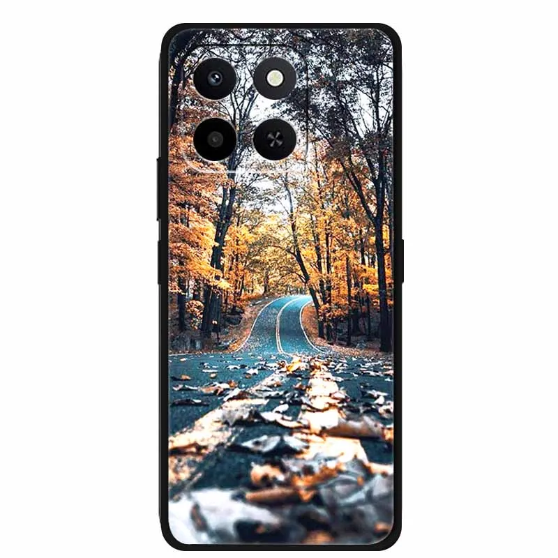 Animal Painted Soft TPU Silicone Back Cover for Honor X7d - Wolf, Lion, and Tiger Design