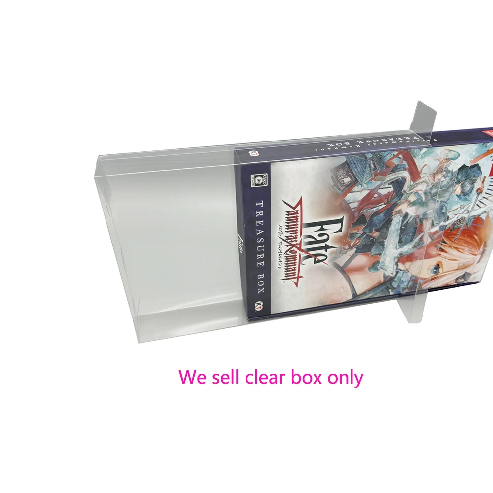 Clear Pet Box Per Ps5 Swtich Ns Per Fate Samurai Reshant Game Versione Limitata Collezione Display Storage Trasparente