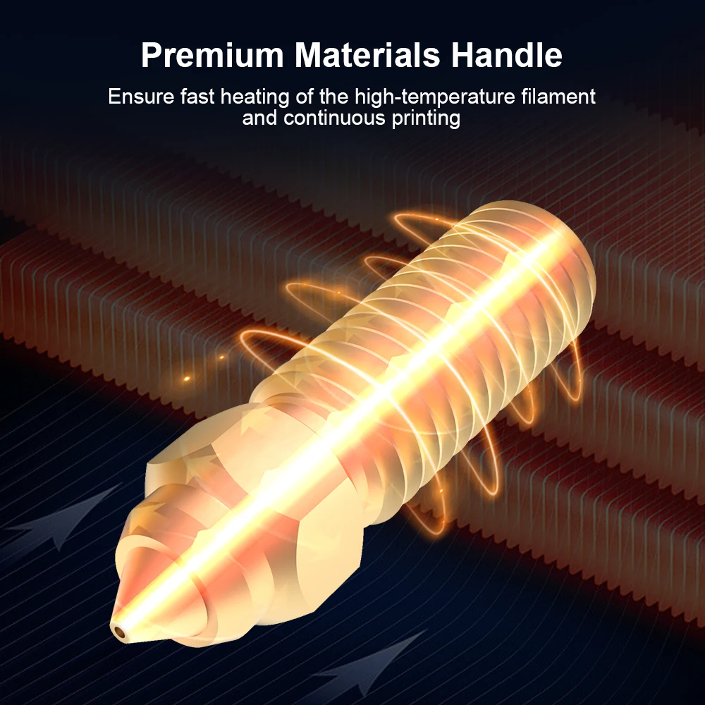 FYSETC High Speed Nozzle Brass 3D Printer Nozzles for Creality K1/ K1Max / Anycubic Vyper/Kobra / Sovol Sv06 Plus / Sv07