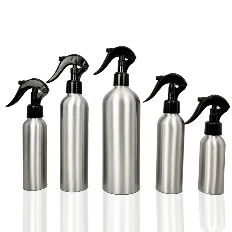 Spray Bottle 1pc 30-500ML Aluminum Empty Pump Sprayer Fine Mist Refillable Water Bottle Sprinkler