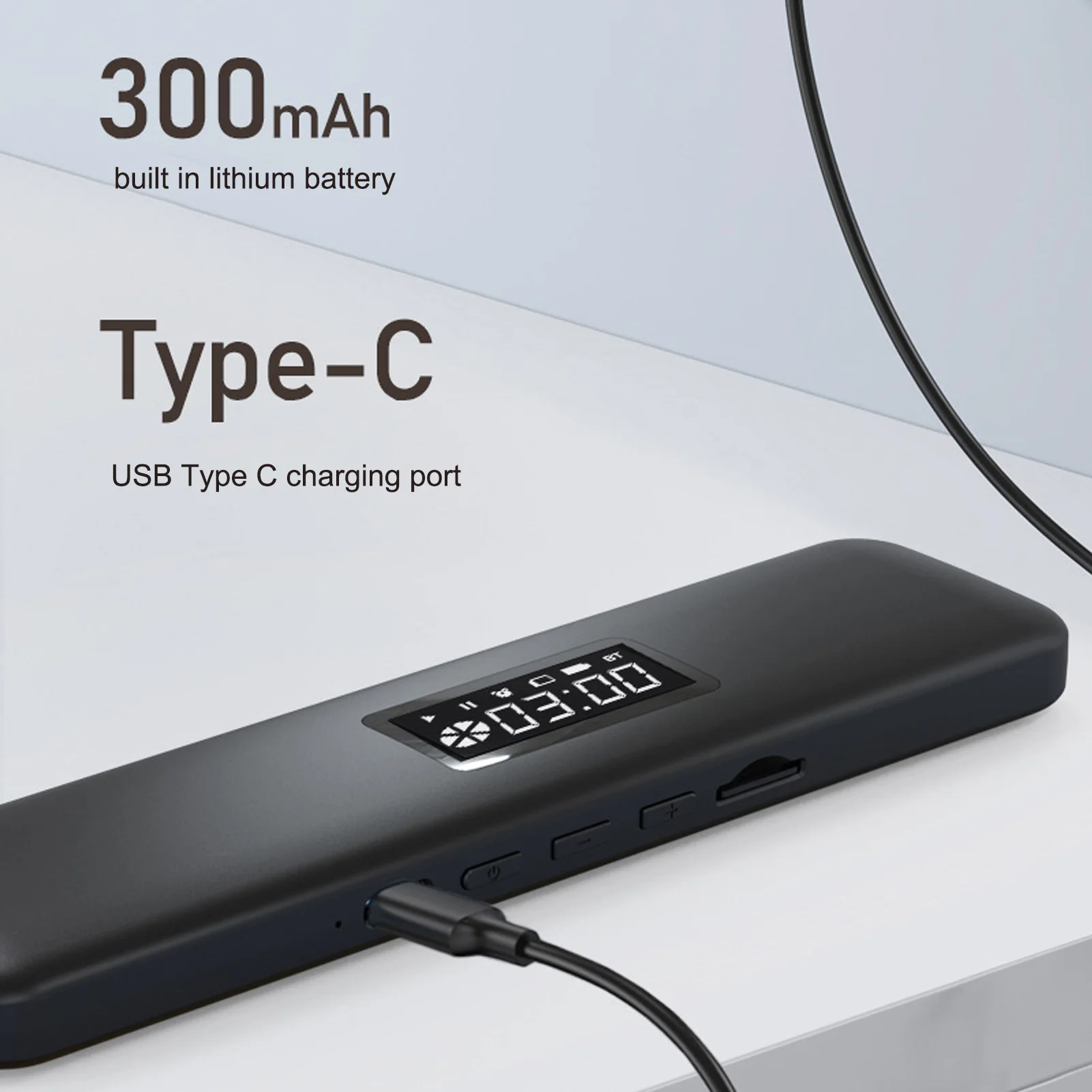 Bluetooth Speaker Mini Bluetooth Speaker Audio Speaker Bone Conduction Speaker Pillow Speaker Wireless Bluetooth Sleep Aid Timer Function Bone Conduction Manual Volume Control with Digital Display for Home