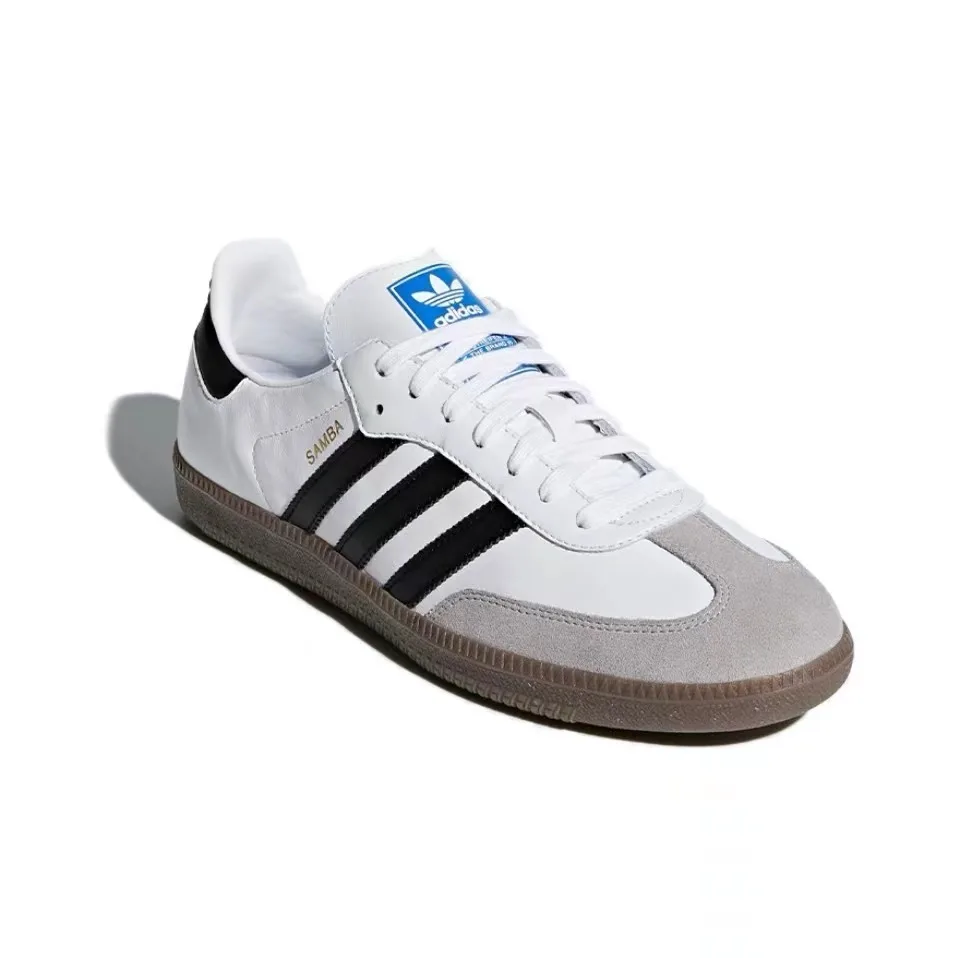 Adidas samba OG men's and women's classic soft leather sliding board shoes outdoor sports casual sneakers