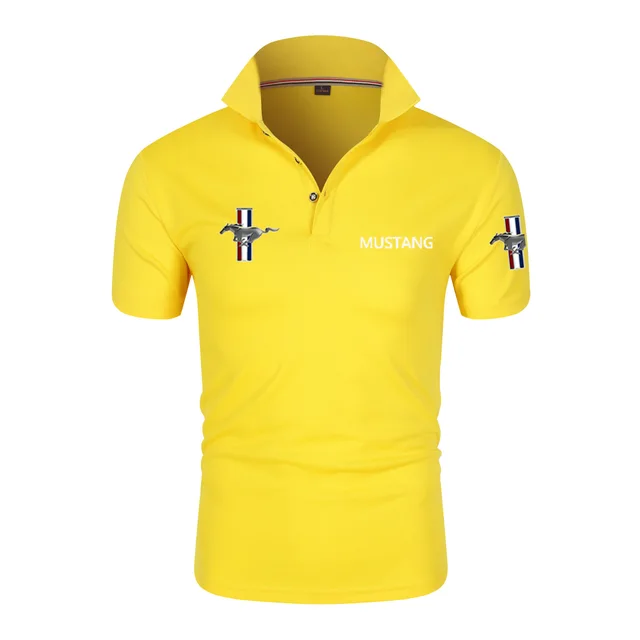 Business Summer New Men's Polo Shirts Men's Short Sleeve Polyester Quick Dry Lapel Top Casual Polo Shirts Large Size Free Shippi 9