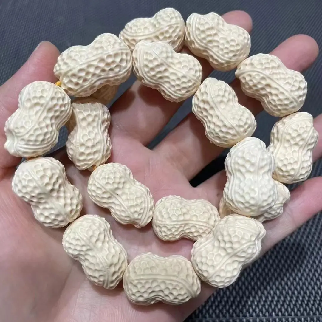 Resin imitation ivory bracelet, carved bracelet, cultural and antique collection, handmade carving handicrafts