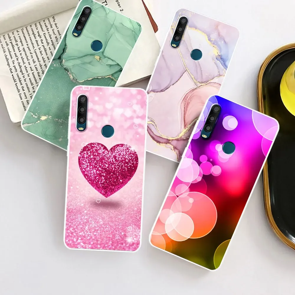 FortiCase Custodia + Pellicola protettiva per Alcatel 3L 2021,Flip Cover in PU Pelle Premium,Supporto Slot Scheda Case,Portafoglio TPU Antiurto Funzione Protezione, Purple-LT4