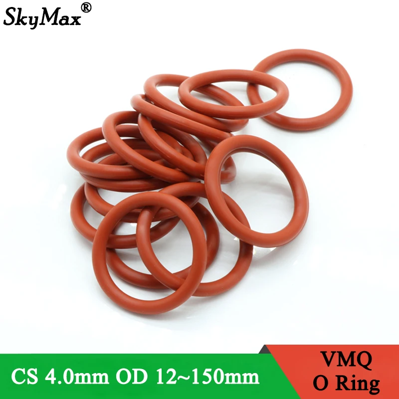 US Stock QTY 100 10mm OD 4mm ID 3mm Dia Food Grade Silicone Rubber Seal O-Ring 