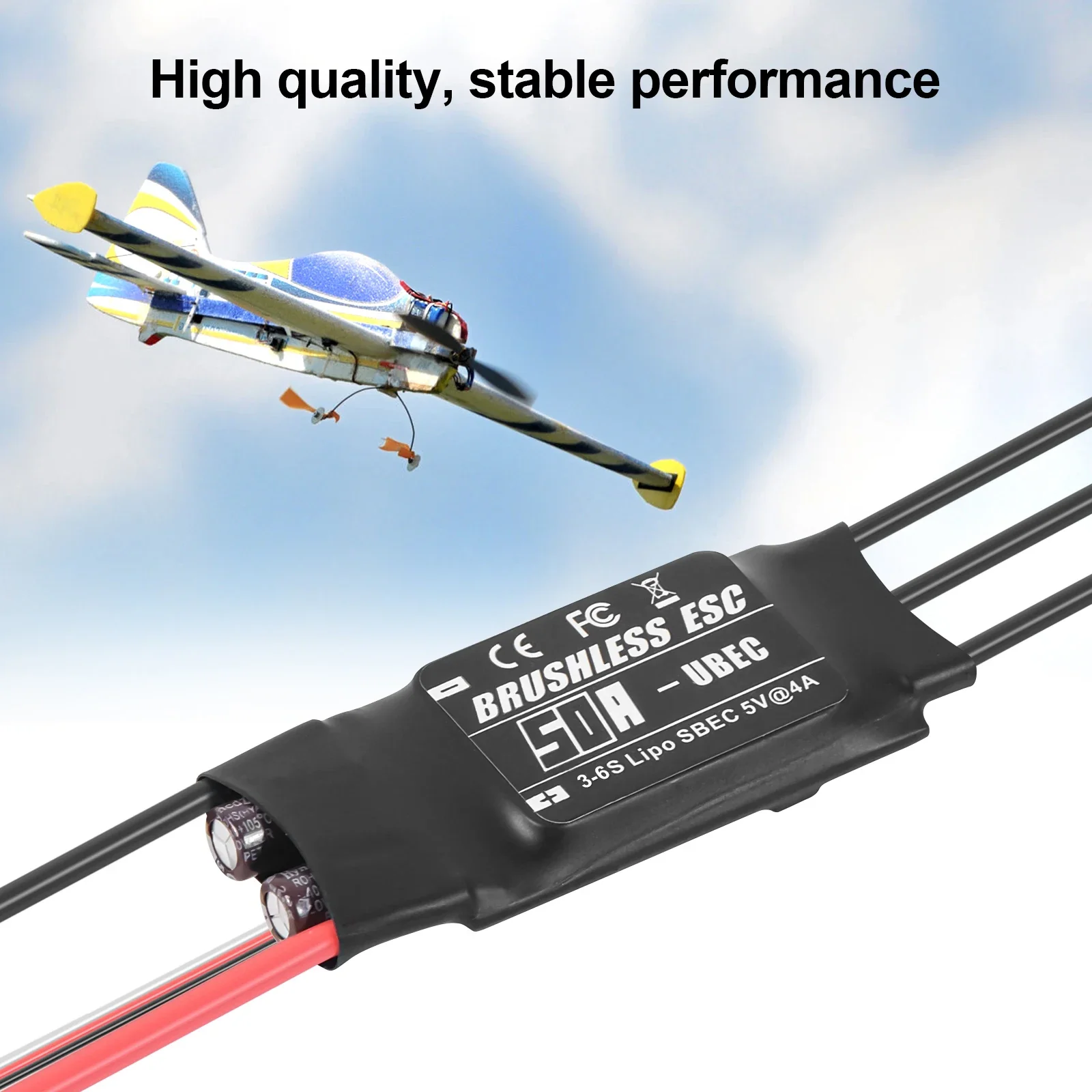 Contrôleur ESC 20A-80A pour RC Avion Drone Voiture