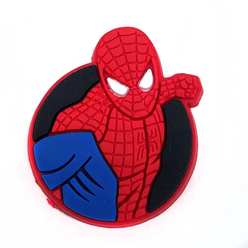 Miniso Spiderman Schuh Charms PVC Cartoon Schuh dekorationen Clog Sandale Zubehör Hausschuhe Dekoration Schnalle Kinder Junge Geschenke