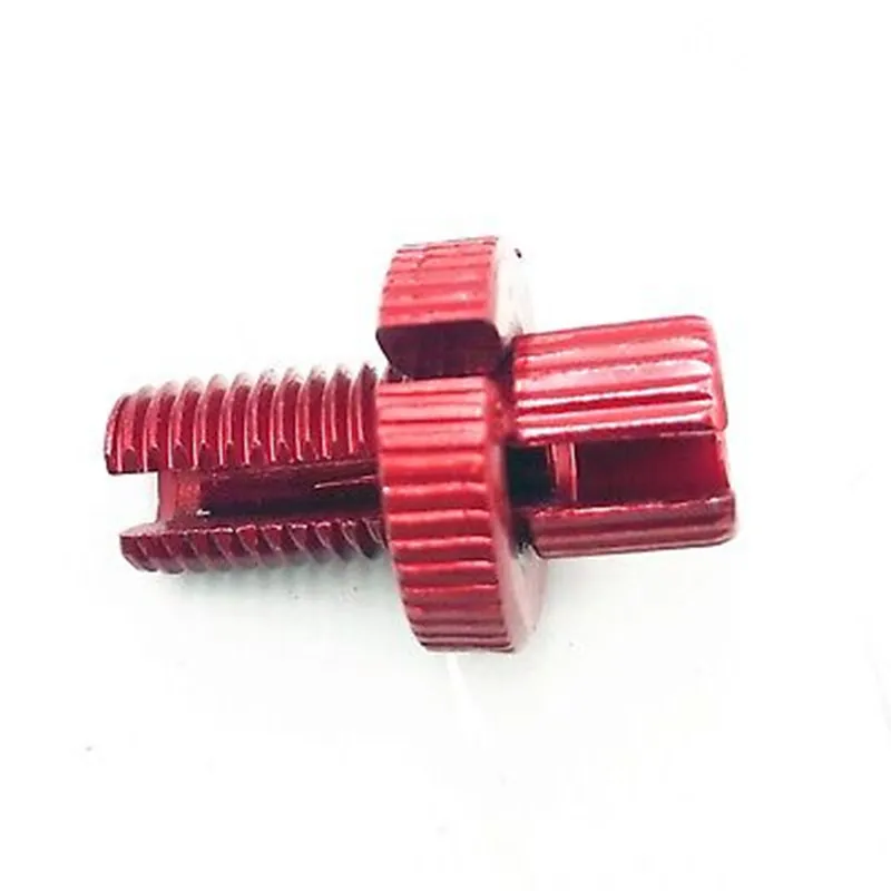Red Universal Motorcycle M10 Clutch Lever Cable Adjuster Kit Bolt Lock