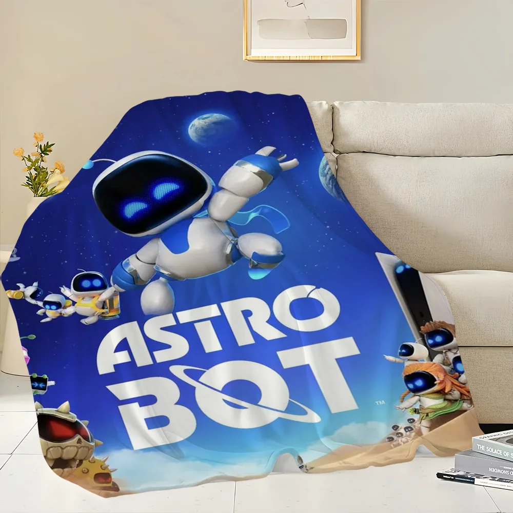 Game A-Astro B-BotS Skicomfort Warm Soft Home Kids Lunch Blanket Suitable For Living Room Office Daily Travel Gifts 4