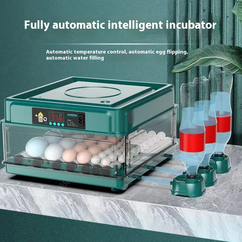 ตู้ฟักไข่อัตโนมัติอัจฉริยะสำหรับไก่ เป็ด นก พร้อมระบบควบคุมอุณหภูมิแบบดิจิตอล และปรับความชื้นได้ สำหรับสัตว์ปีกในบ้าน 1