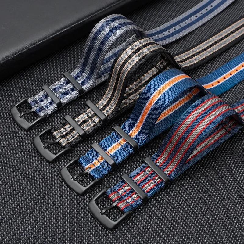 Military Canvas Woven Nylon Watch Band - Men's & Women's Wristband