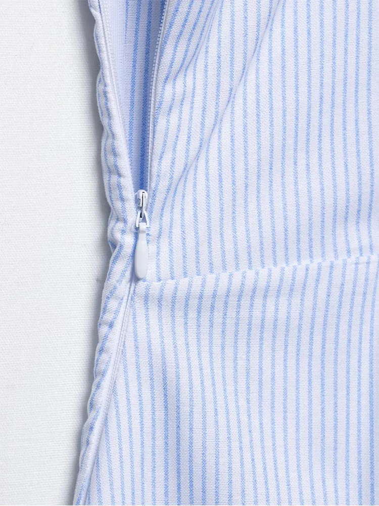 TFMLN Summer New Women's Strap Dress Casual Sleeveless  High Waist Slimming  Long Dresses Fashion Tierred A Line Midi Dress