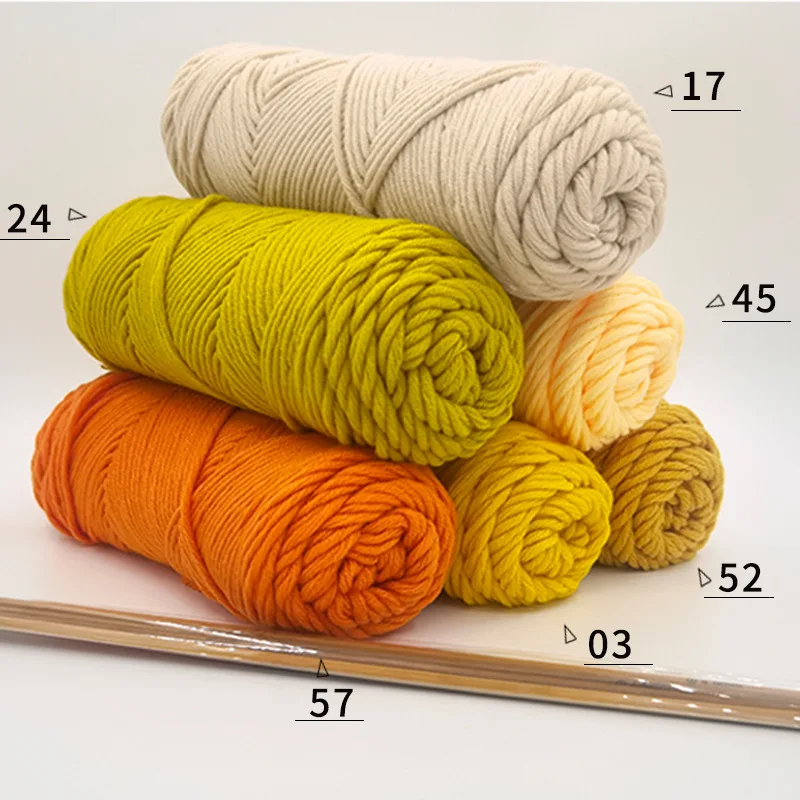 100g/Pc DIY Milk Cotton Yarn Soft Baby Yarn Hand Knitting Threads Yarns for Knitting and Crochet