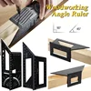 1pc Multifunctional Angle Ruler 45 90 Degree Aluminum Alloy Accurate Woodworking Square Angle Ruler Marking Gauge Carpenter Tool 1