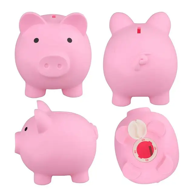 Aranyos Piggy Bank Érme Lányoknak És Fiúknak Közepes Méretű Malacka Bankok Érmék Tárolására Gyakorlati Ajándékok Születésnapra - Image 5