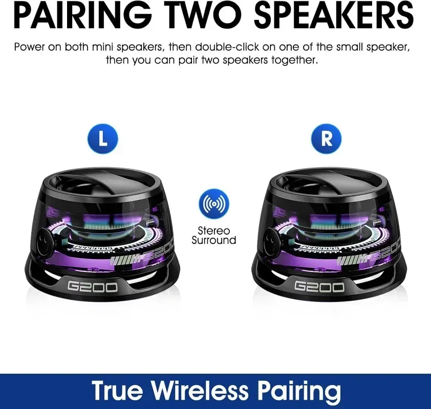 Outdoor Magnetic Bluetooth Speaker Wireless Portable Mini Travel Stereo ...