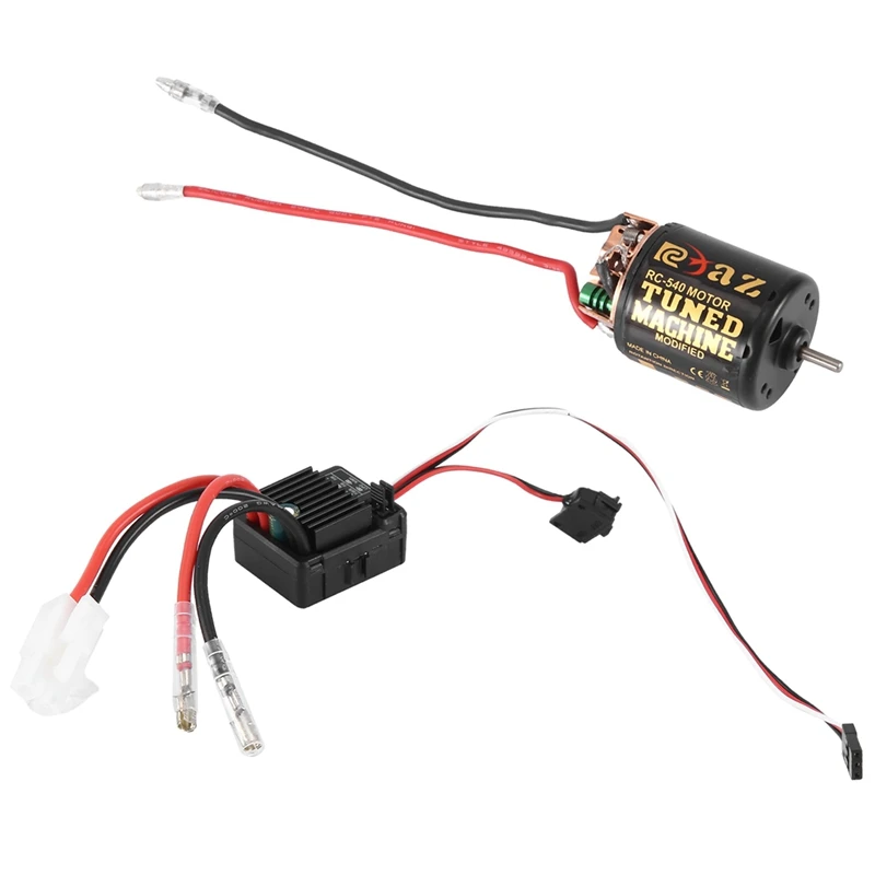 

540 матовый двигатель с 1060 матовым ESC 60A 2-3S Lipo, водонепроницаемый Электрический контроллер скорости для радиоуправляемого гусеничного автомобиля 1/10