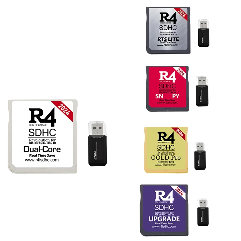 2024 R4 Card R4 Sdhc Adapter Flash Card Per 3Ds Dsl Xl/Ll Secure Digital Memory Card Game Card Burning Card