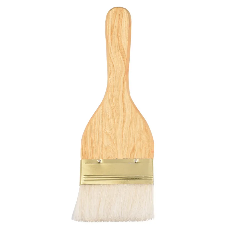 Paint Brushes Wooden Handle Multipurpose Painting Brush BBQ Brush Wall Cleaning Painting Tools 1/2/3/4/5/6/8 Inches 7 Pcs