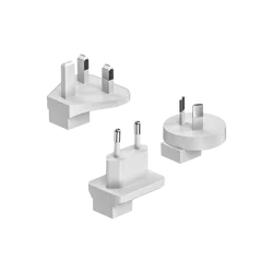 Universal Travel Adapter with International Plugs (White UK EU AU)