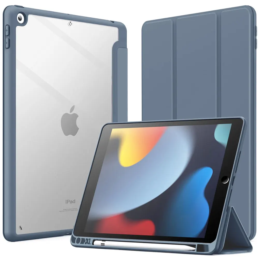 iPad 10.2-Inch Protective Case with Pencil Holder and Accessories