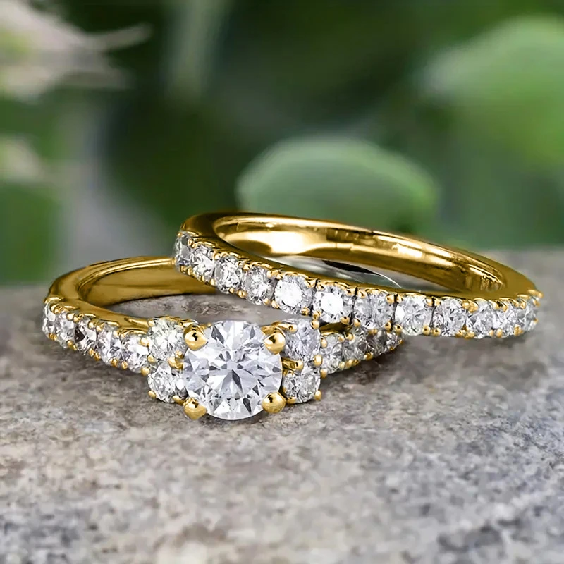 大人気新品をすべて for Rings Set Huitan Women Luxury Color Color/Gold Silver その他