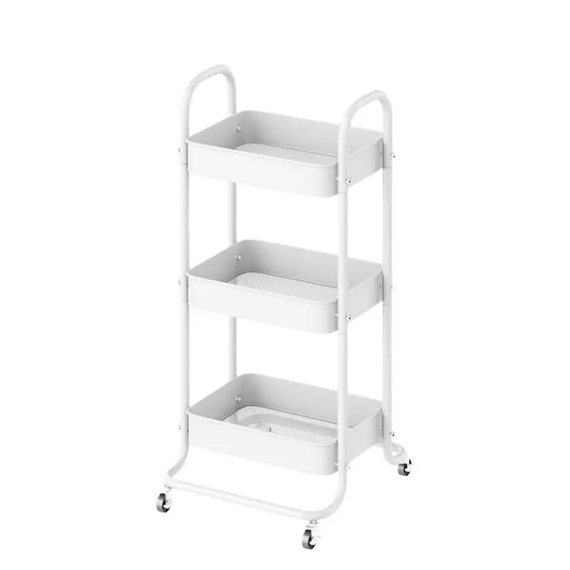

Вращающаяся трехуровневая тележка для кухни с 4 колесами, вращающаяся Мобильная стойка для хранения для учебного класса