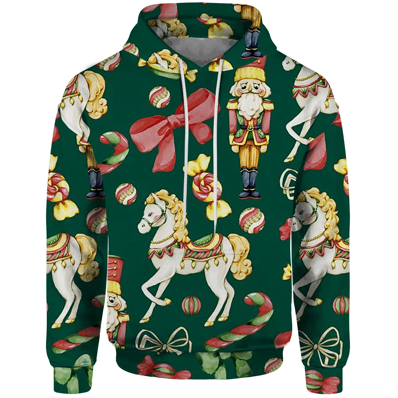 thumbnail image 1 of Sudadera con capucha para hombre con diseño de árbol de Navidad, duradera, nueva, con capucha y sudaderas, marca de ropa para hombre Pinecone, asequible, copo de nieve, 1 of 4