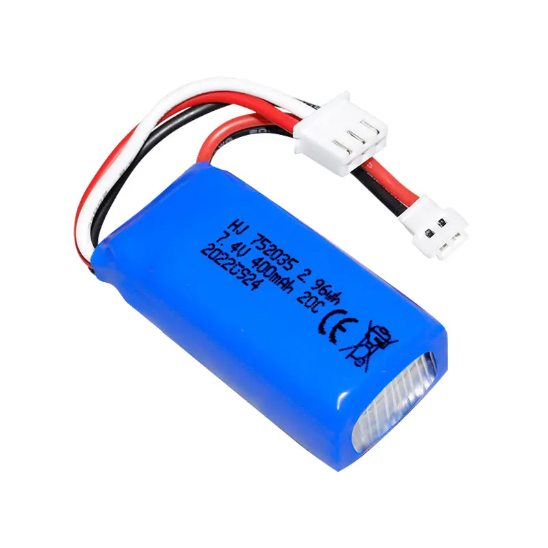 Lot de 3 batteries drone 7.4V Li-ion avec connecteurs USB