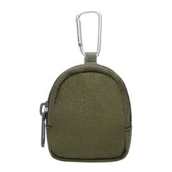 Compact Zippered Outdoor Waist Bag with Earphone Pouch (Army Green)