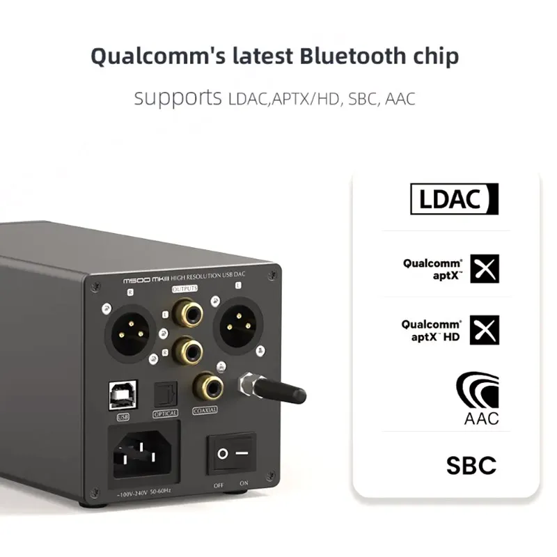 SMSL こころなし M500 ヘッドホンアンプ内蔵DAC ES9038PRO 完動美品