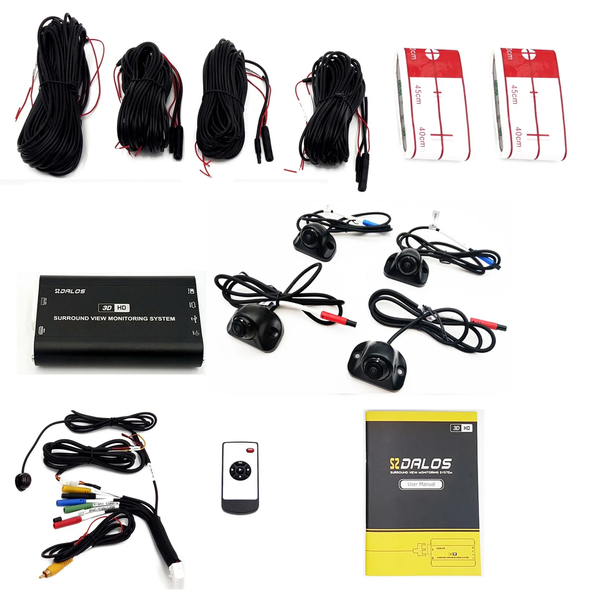 Bird View camera System 360 panoramic camera 360 degree camera for RV / motorhome / Camper HD 3D 360 Surround View System 1080P DVR G-Sensor