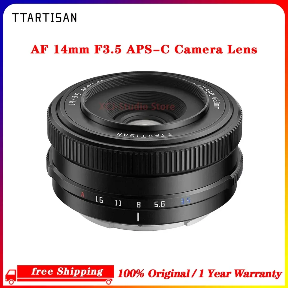 TTArtisan AF 14mm F3.5 APS-C Camera Lens for Sony E-mount A6400