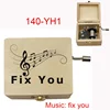 Fix You Wooden Handed Music Box British Famous Band Song Special Musical Gift for Fans Wife Fiancee Birthday Boutique Ornaments 4