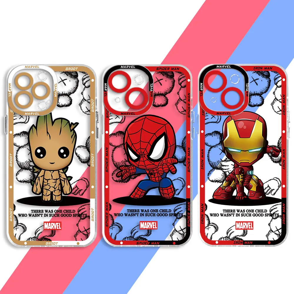 Custodia Bear Marvel Ironman Per Iphone X 13 Pro Max 12 Mini Xr 11 Pro 14 Plus Xs Se 14 12Pro Max 14 15 Plus 15 Custodia In Silicone Promax