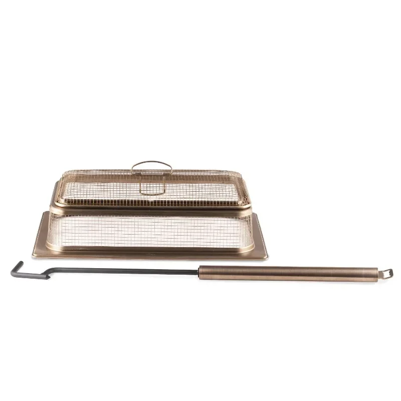 

18 Inch Retreat Fire Pit Accessory Metal Screen and 32.9 Inch 2 Piece Poker Black