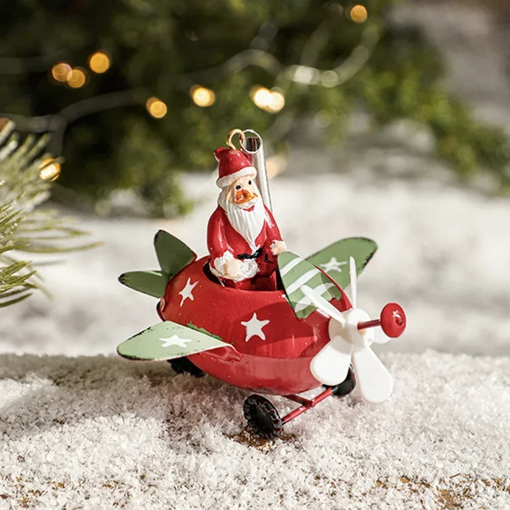 thumbnail image 1 of Adornos colgantes de avión de Claus para árbol de Navidad, decoraciones navideñas para fiesta de Navidad 2025, adorno decorativo de Año Nuevo, 1 of 5
