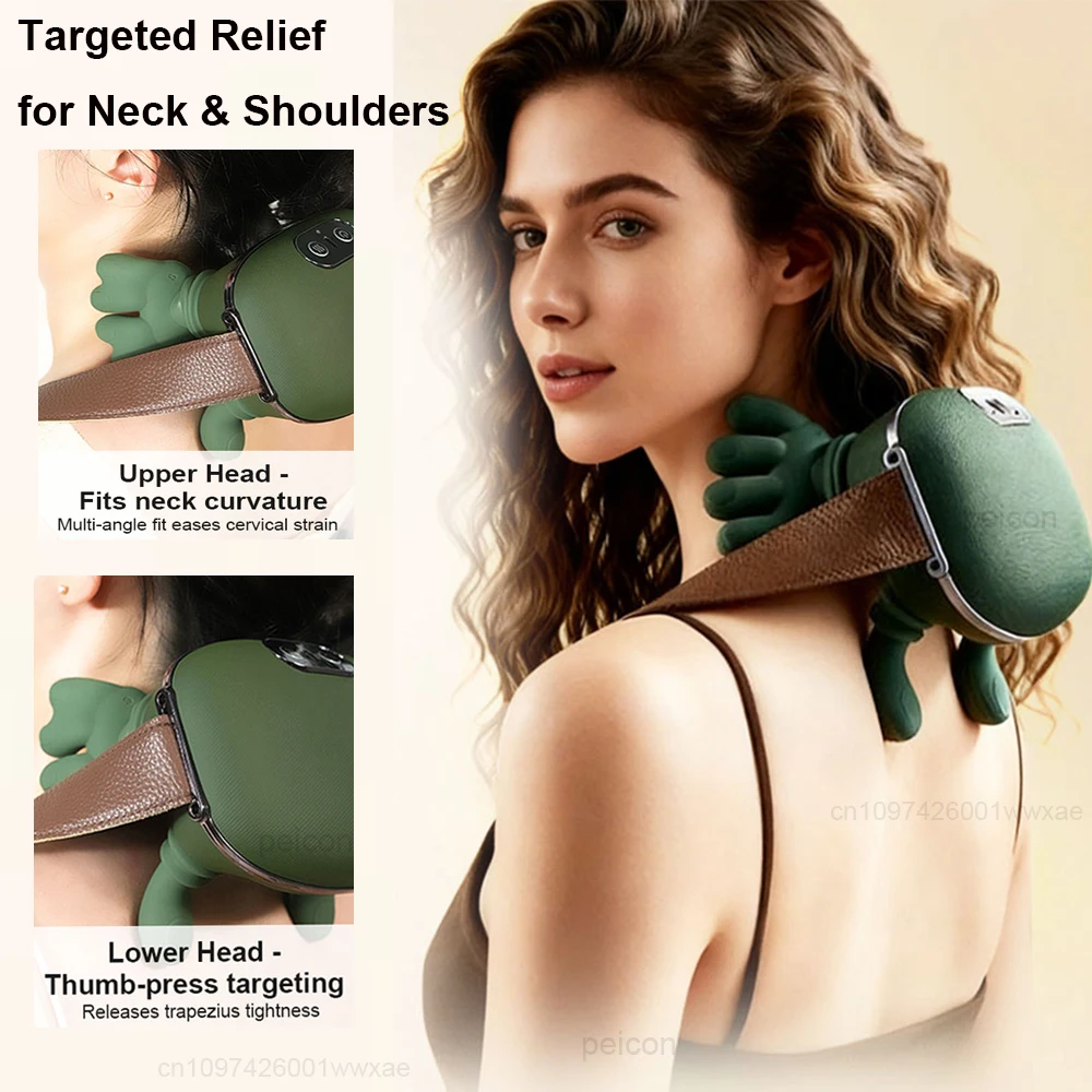 Neck Massager Electric Deep Tissue 4D Kneading Simulated Human Hand Massager For Neck Shoulder Pain Relief Muscle Relax