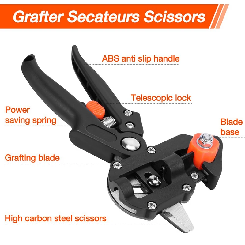 Grafting Pruner Garden Tool Professional Farming Branch Cutter Secateur Pruning Plant Shears Boxes Fruit Tree Gardening Scissor