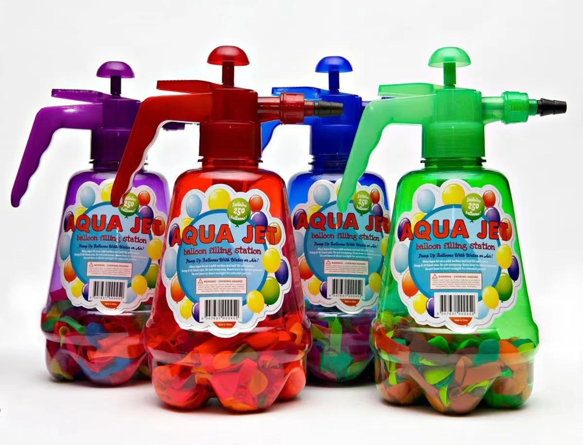 

Station Hand Balloon Filler Inflator With 500 Water Balloons For Kids Outdoor Water Fun Random Color