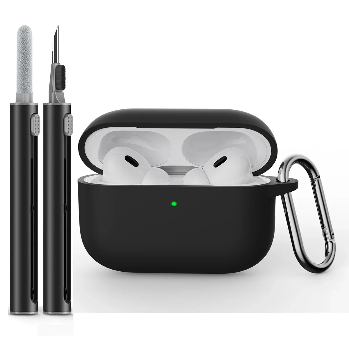 Für AirPods Pro 3 Hülle mit Reinigungsset, weiche Silikon-Schutzhülle für Apple AirPod Pro 3. 2025, Generation Hülle