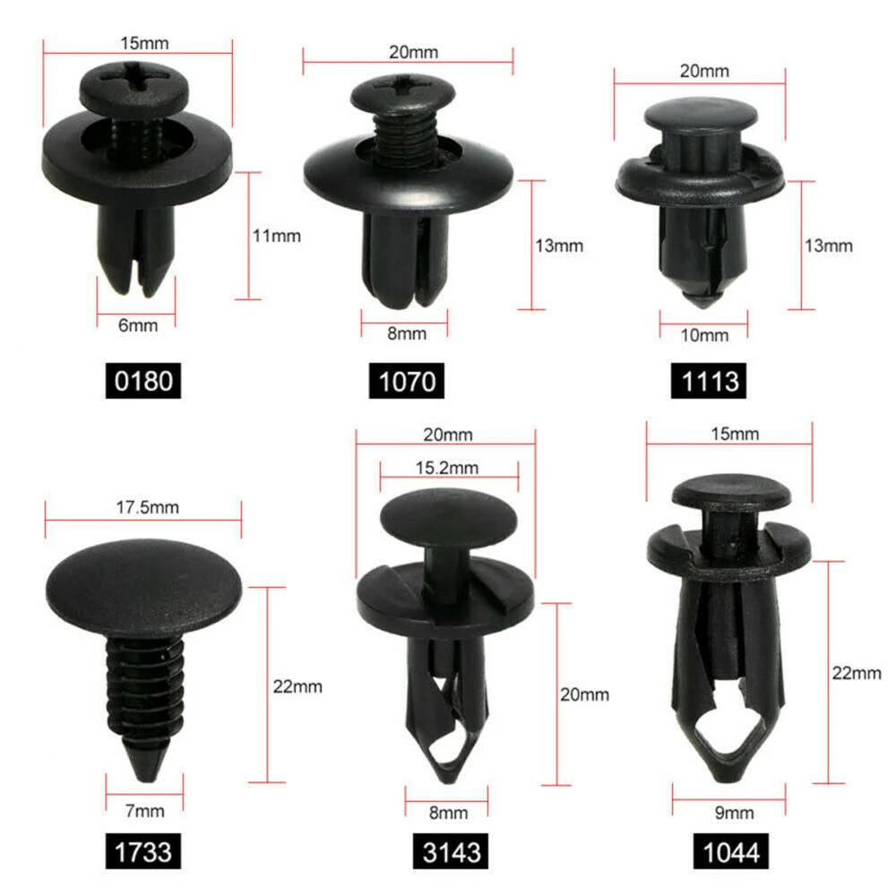 190 Pz Auto Clip Di Fissaggio Veicolo Fermo Rivetto Porta Parafango Per Audi A3 Skoda Rapid Mazda 6 Fiat 500 Chevrolet Cruze Skoda Tuc