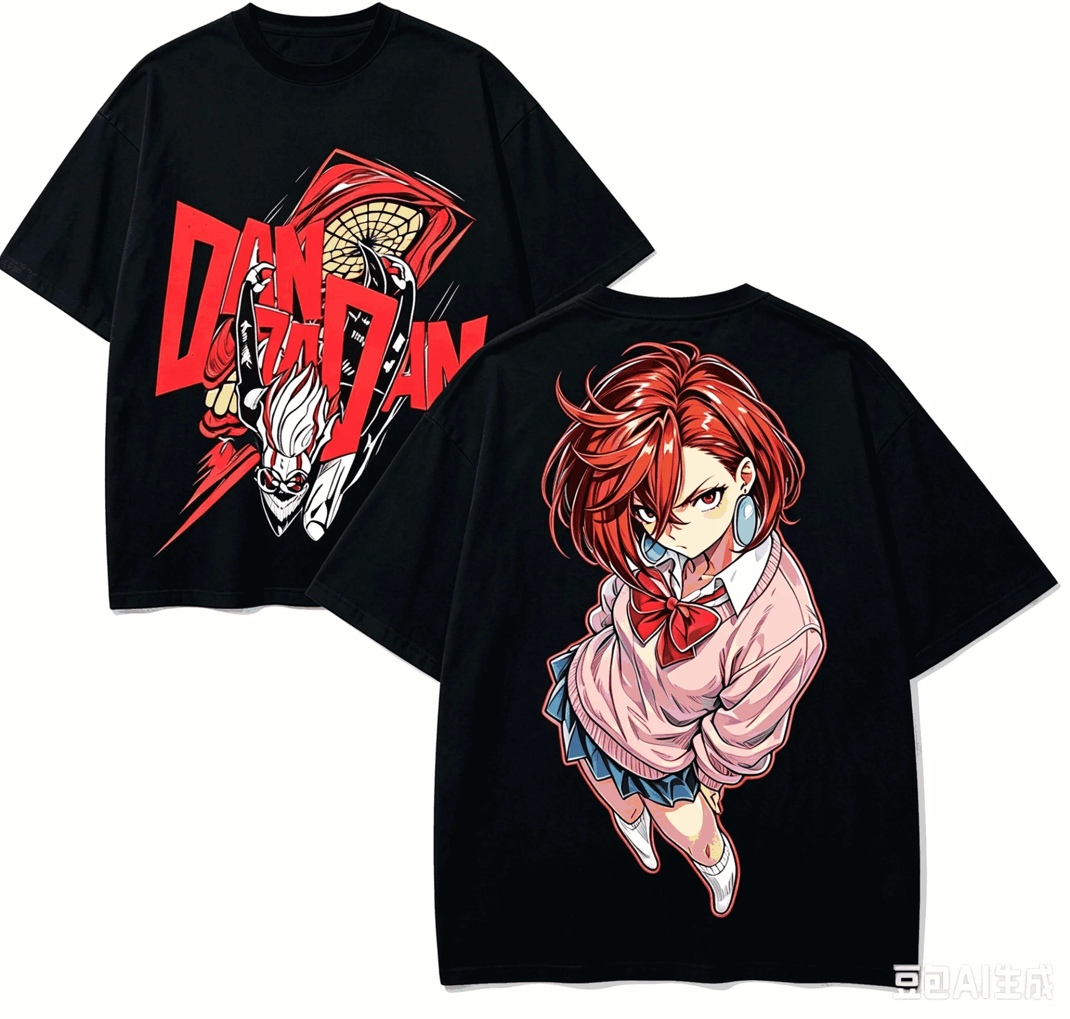 Anime Lover Harajuku Cotton Oversized Unisex T-shirt – Retro High Street Fashion